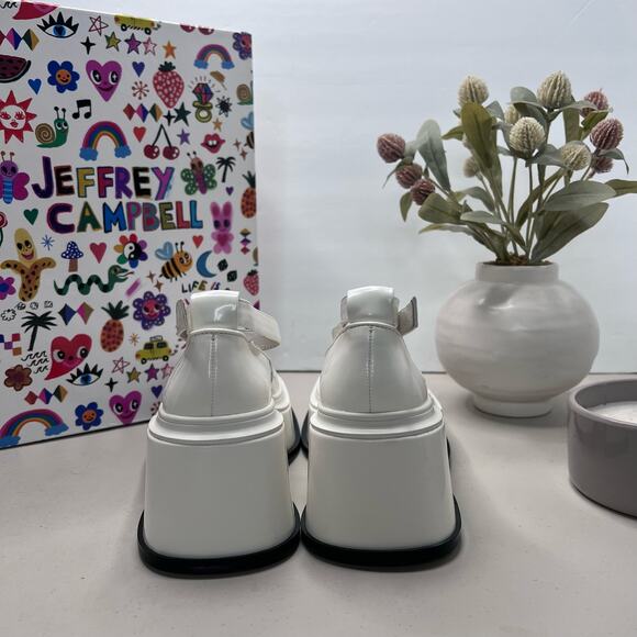 Jeffrey Campbell White Platform Shoes - Picture 2 of 11